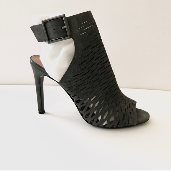 Vince Camuto Shoes - Vince Camuto Kayjay Perforated Gray Heels